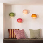Wall Lamp Double Mushroom Glass Shade