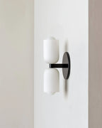 Wall Lamp Double Round Shades Soft Diffused Warm Light
