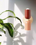 Wall Lamp Double Round Shades Soft Diffused Warm Light