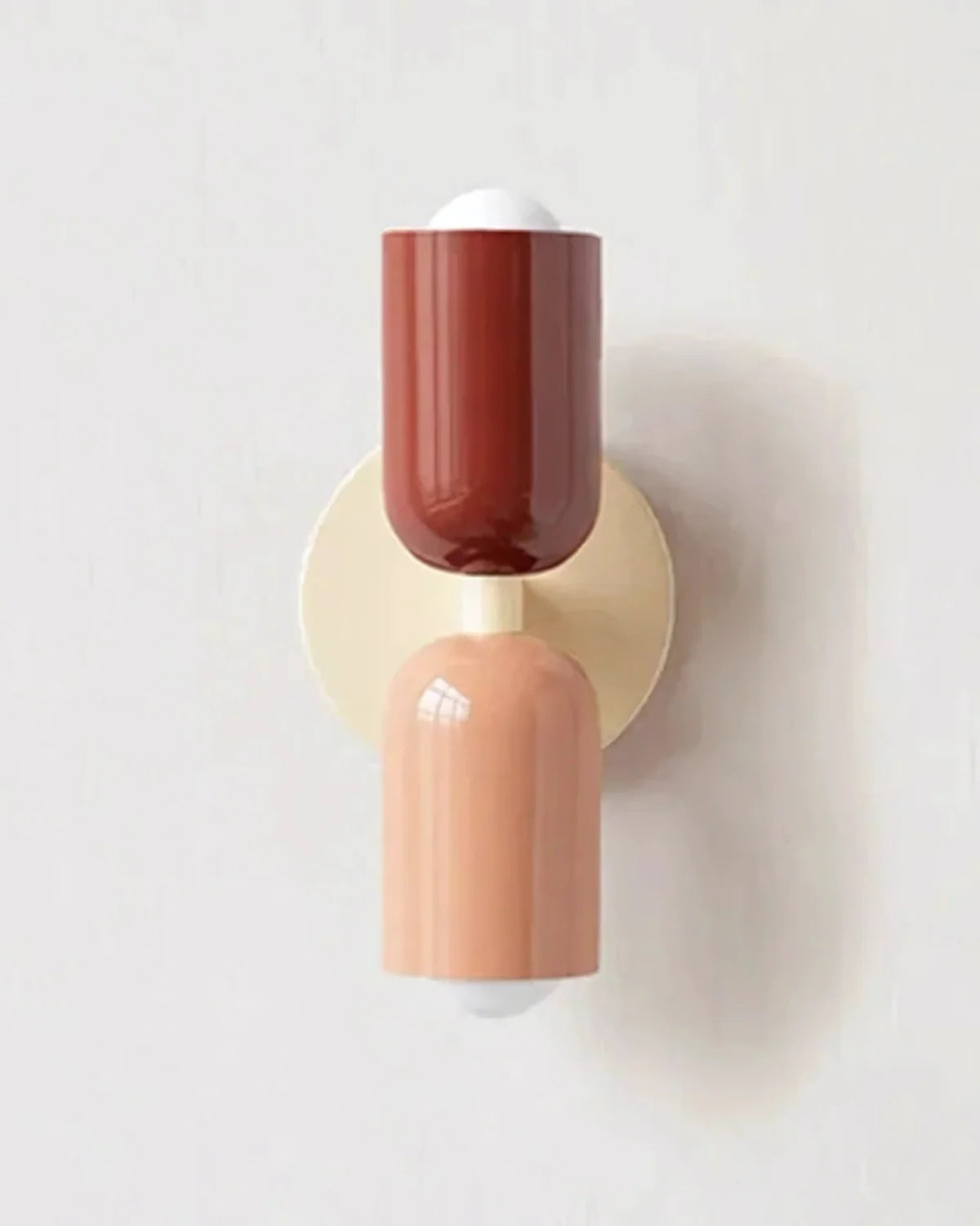Wall Lamp Double Round Shades Soft Diffused Warm Light