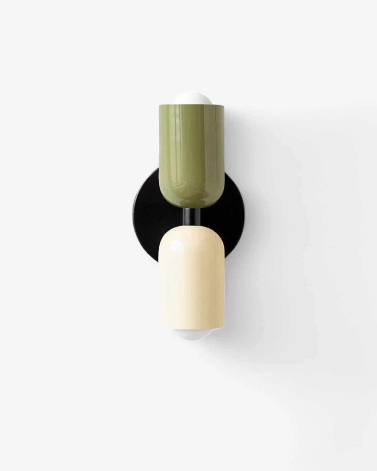 Wall Lamp Double Round Shades Soft Diffused Warm Light