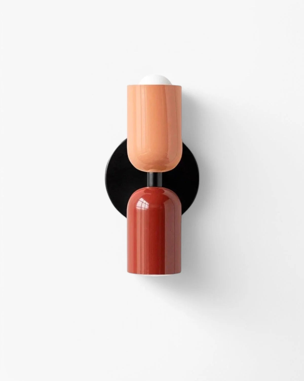 Wall Lamp Double Round Shades Soft Diffused Warm Light