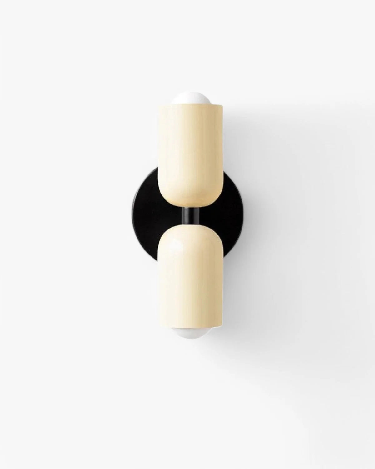 Wall Lamp Double Round Shades Soft Diffused Warm Light