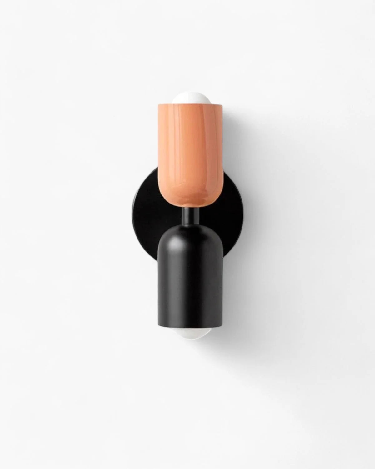 Wall Lamp Double Round Shades Soft Diffused Warm Light