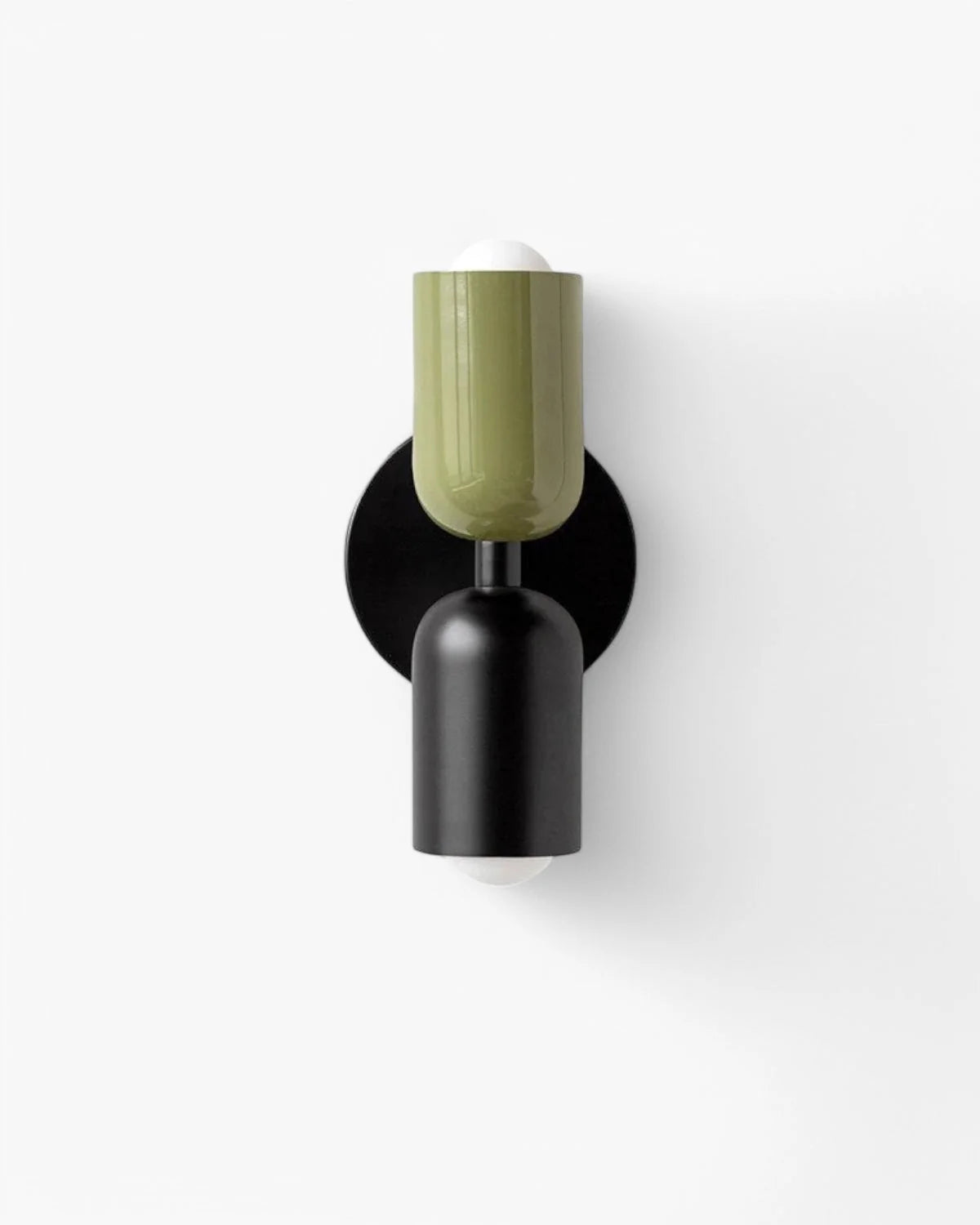 Wall Lamp Double Round Shades Soft Diffused Warm Light