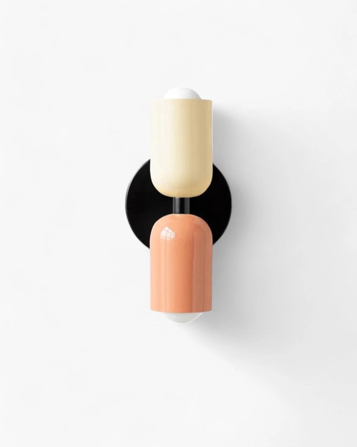 Wall Lamp Double Round Shades Soft Diffused Warm Light