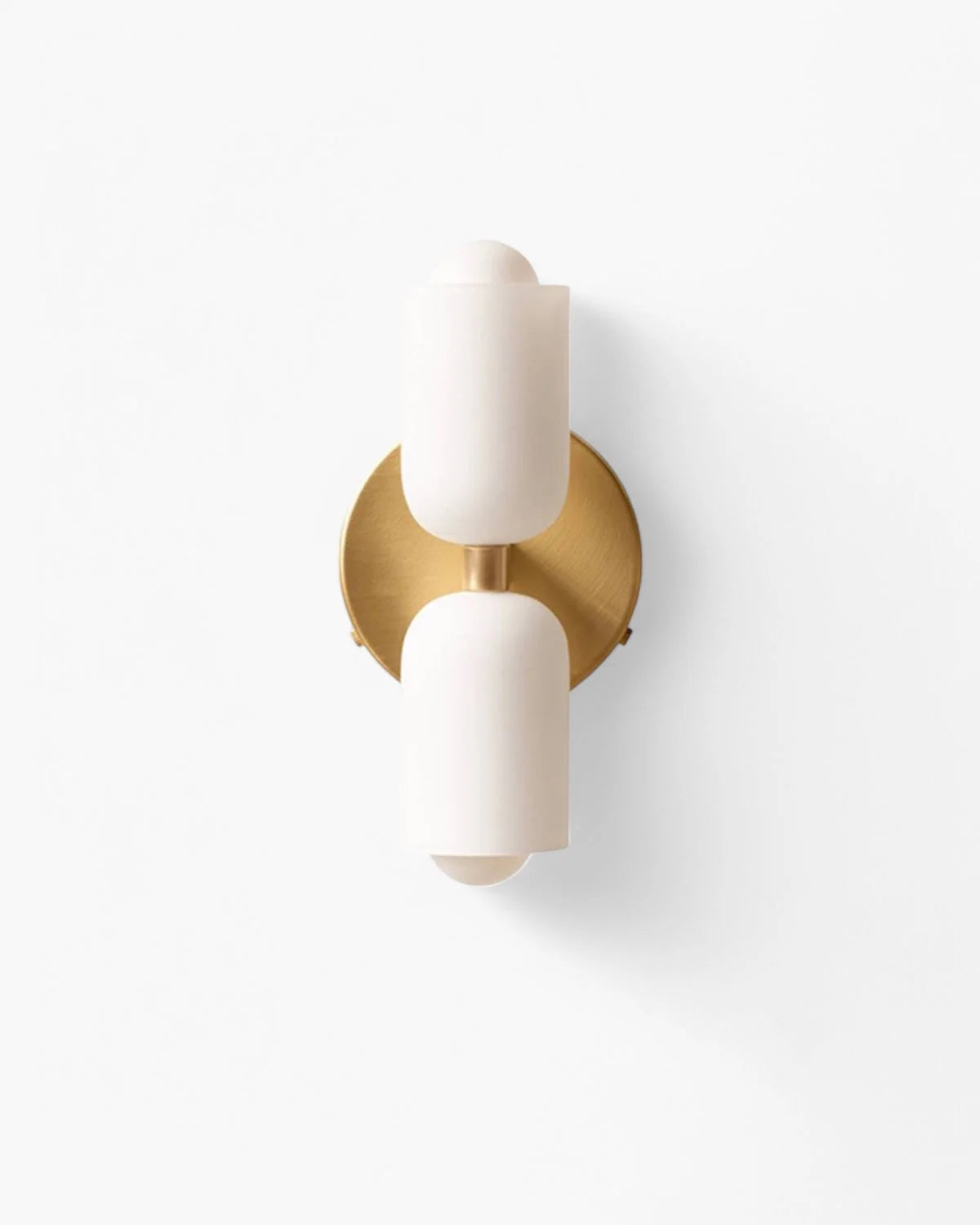 Wall Lamp Double Round Shades Soft Diffused Warm Light