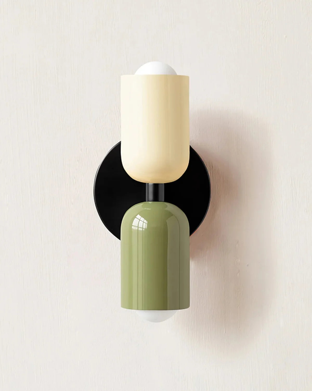Wall Lamp Double Round Shades Soft Diffused Warm Light