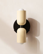 Wall Lamp Double Round Shades Soft Diffused Warm Light