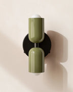 Wall Lamp Double Round Shades Soft Diffused Warm Light