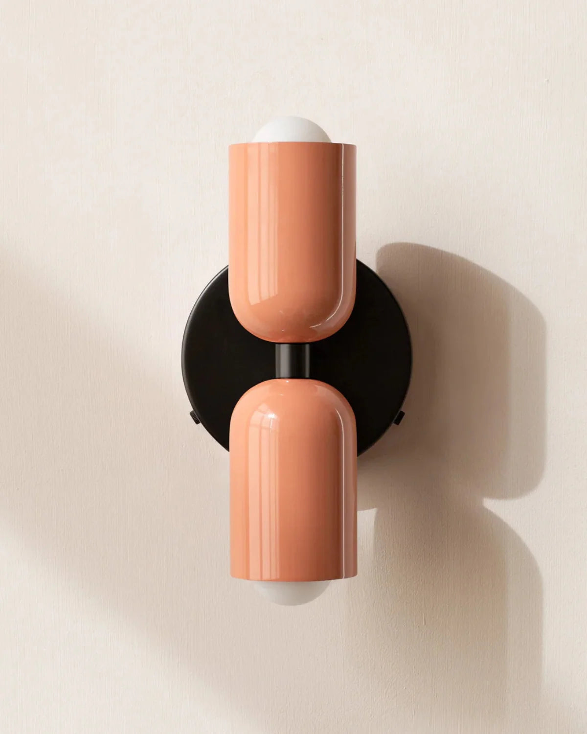 Wall Lamp Double Round Shades Soft Diffused Warm Light