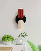 Wall Lamp Double Round Shades Soft Diffused Warm Light