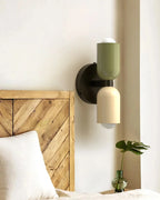 Wall Lamp Double Round Shades Soft Diffused Warm Light