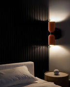 Wall Lamp Double Round Shades Soft Diffused Warm Light