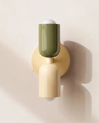 Wall Lamp Double Round Shades Soft Diffused Warm Light