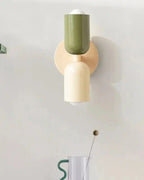 Wall Lamp Double Round Shades Soft Diffused Warm Light