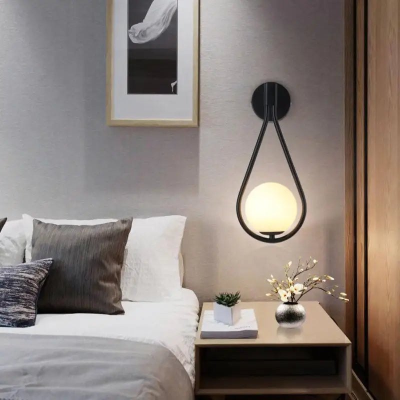 Wall Lamp Drop-Shaped Aluminum & Acrylic Warm White LED