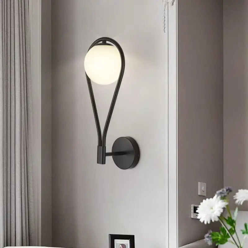 Wall Lamp Drop-Shaped Aluminum & Acrylic Warm White LED