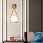 Wall Lamp Drop-Shaped Aluminum & Acrylic Warm White LED