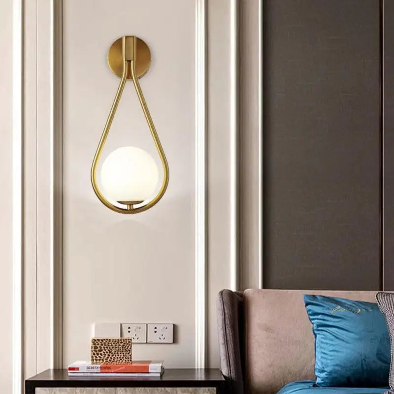 Wall Lamp Drop-Shaped Aluminum & Acrylic Warm White LED