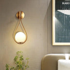 Wall Lamp Drop-Shaped Aluminum & Acrylic Warm White LED