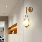 Wall Lamp Drop-Shaped Aluminum & Acrylic Warm White LED