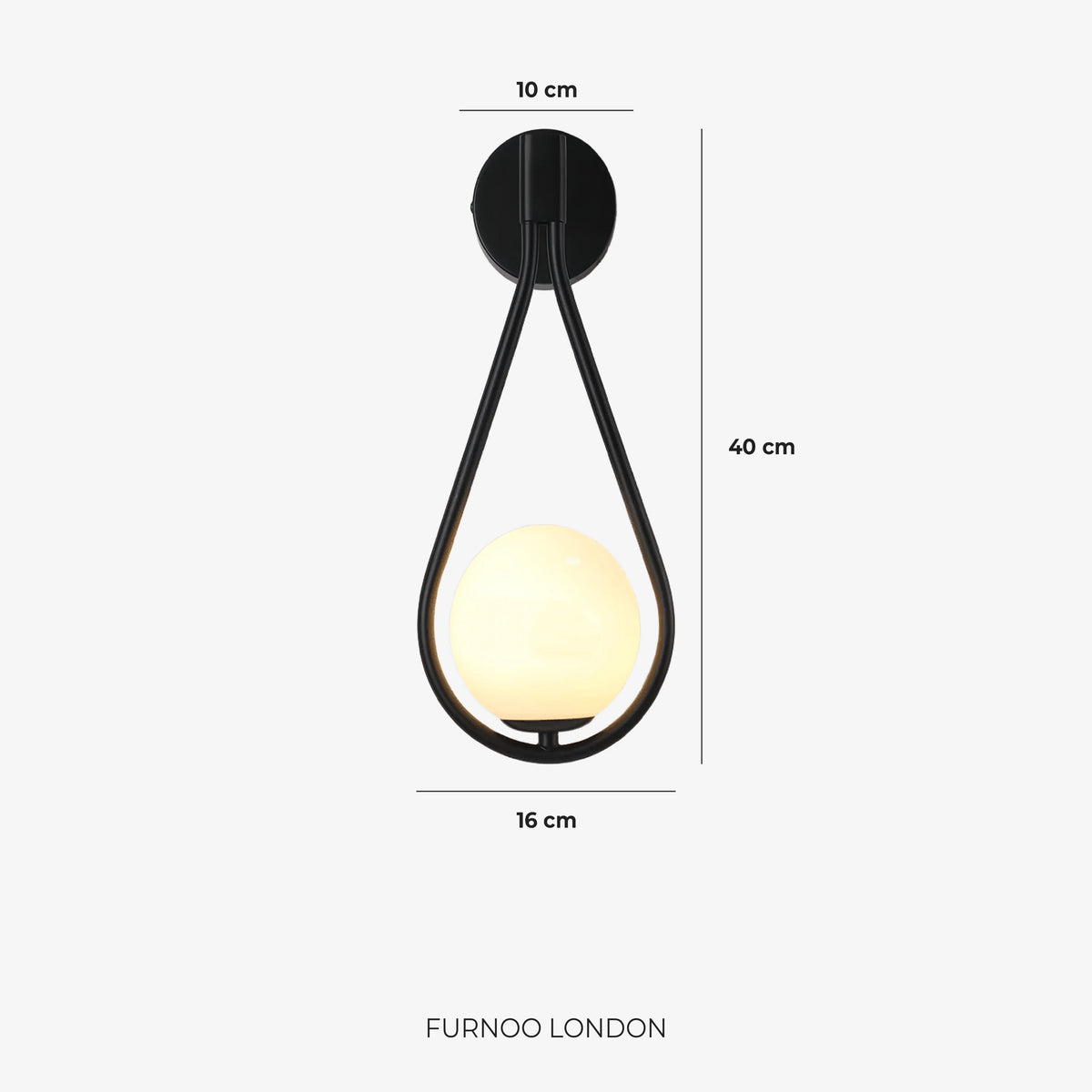 Wall Lamp Glass Globe Warm Ambient Lighting