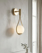 Wall Lamp Glass Globe Warm Ambient Lighting