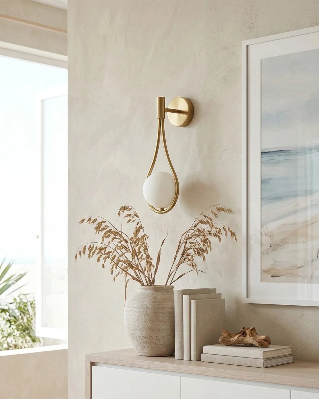 Wall Lamp Glass Globe Warm Ambient Lighting