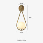 Wall Lamp Glass Globe Warm Ambient Lighting