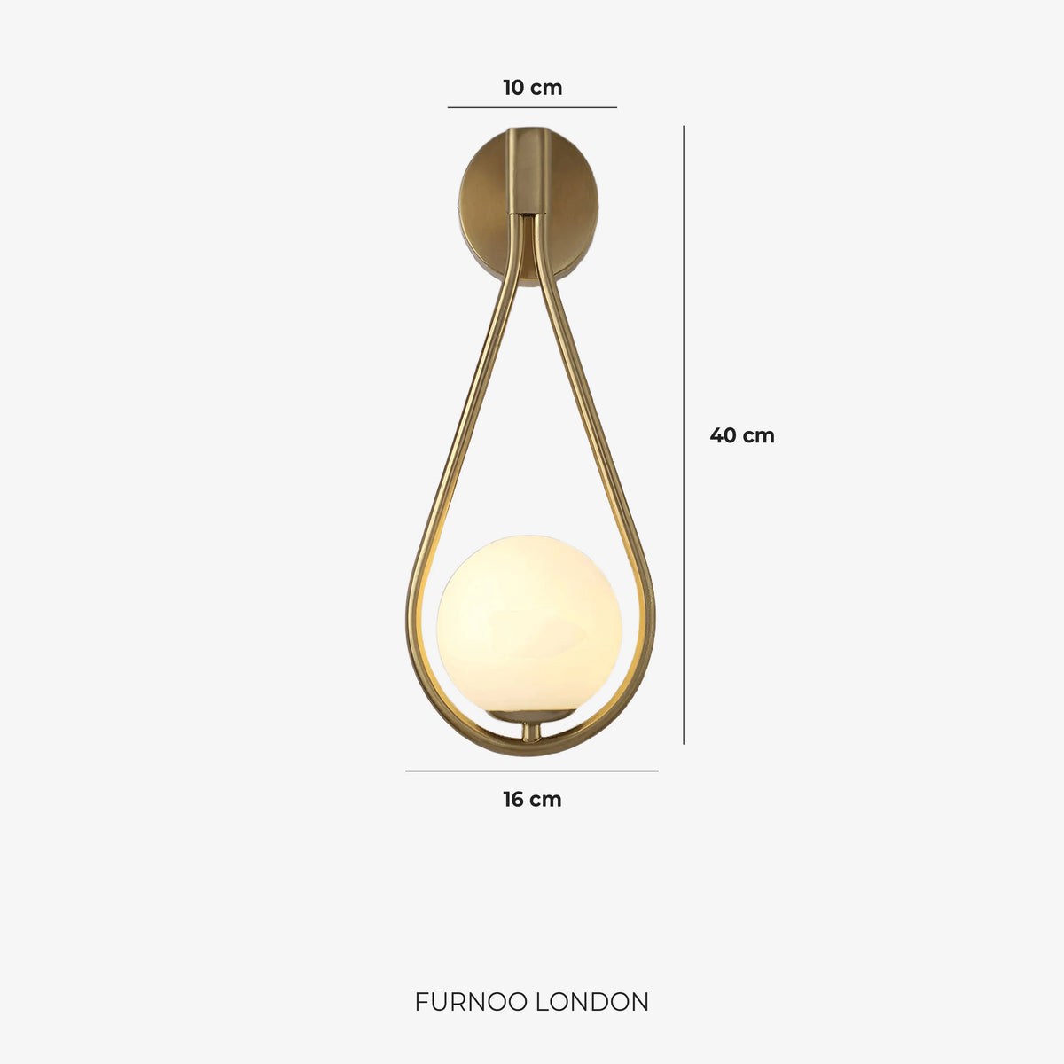 Wall Lamp Glass Globe Warm Ambient Lighting