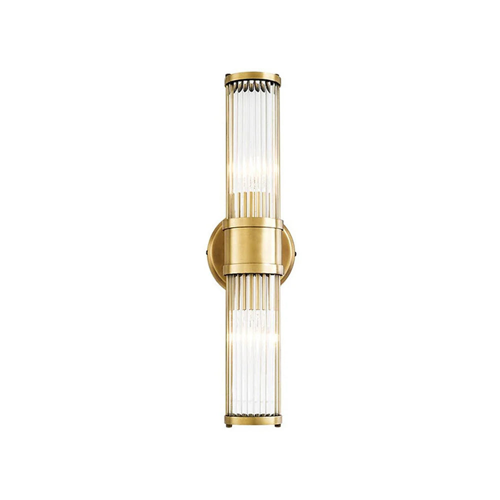 Wall Lamp Gold Finish Glass Shade IP44