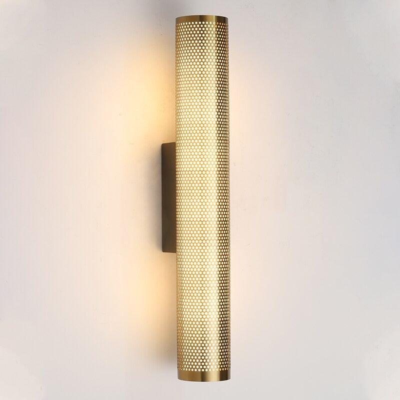 Wall Lamp Gold Finish Hardwired & Bathroom-Safe