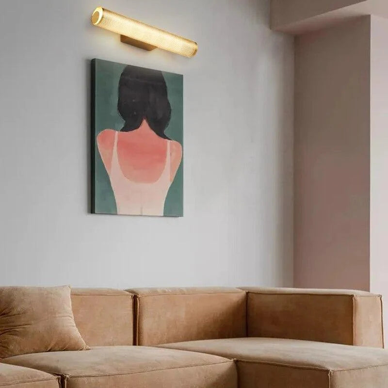 Wall Lamp Gold Finish Hardwired & Bathroom-Safe