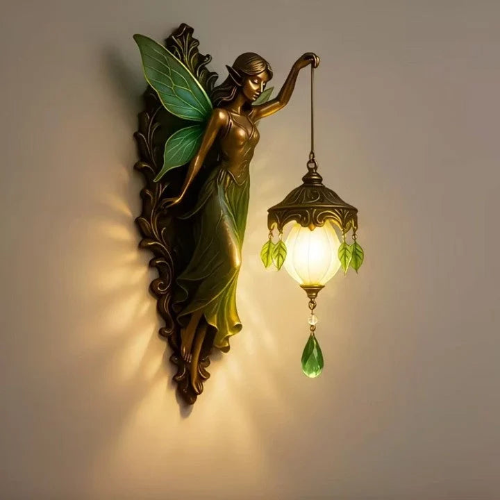 Wall Lamp Handmade Resin Relief Rechargeable Warm White LED