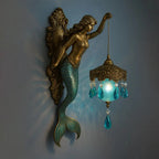 Wall Lamp Handmade Resin Relief Rechargeable Warm White LED