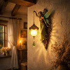 Wall Lamp Handmade Resin Relief Rechargeable Warm White LED