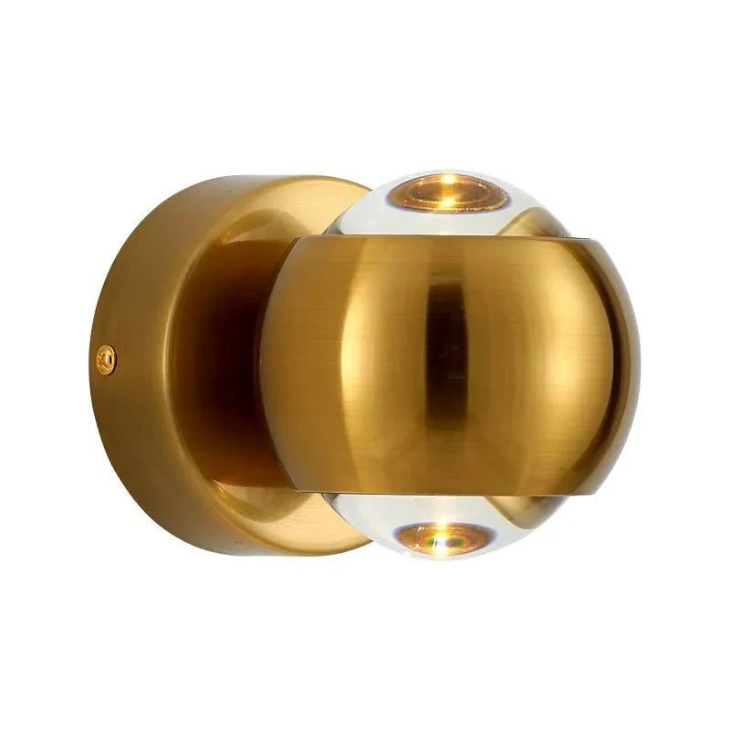Wall Lamp Integrated LED & Directional Shade Copper Finish
