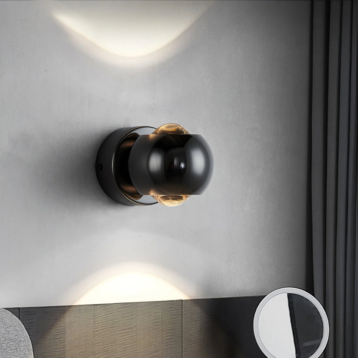 Wall Lamp Integrated LED & Directional Shade Copper Finish