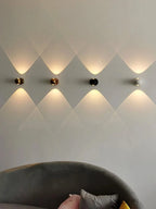Wall Lamp Integrated LED & Directional Shade Copper Finish