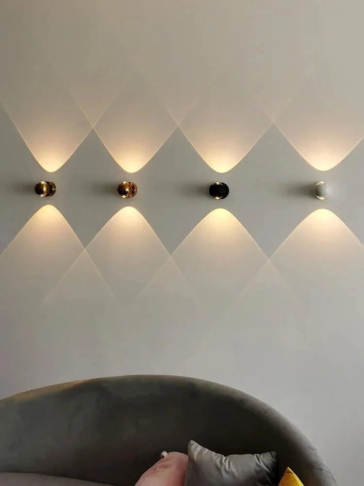 Wall Lamp Integrated LED & Directional Shade Copper Finish