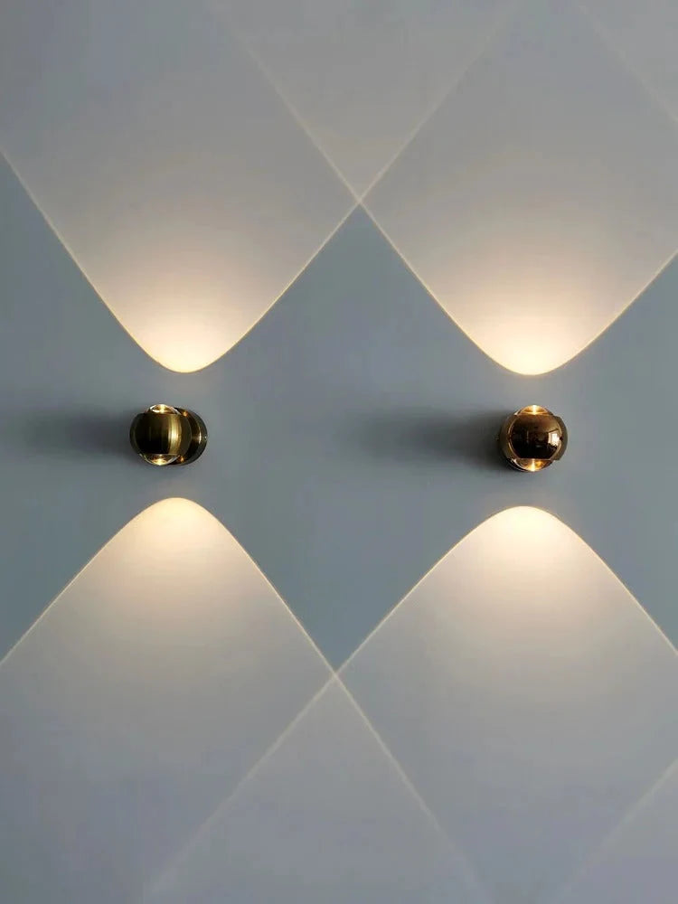 Wall Lamp Integrated LED & Directional Shade Copper Finish