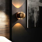 Wall Lamp Integrated LED & Directional Shade Copper Finish