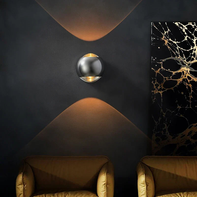 Wall Lamp Integrated LED & Directional Shade Copper Finish