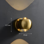Wall Lamp Integrated LED & Directional Shade Copper Finish