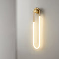 Wall Lamp LED Minimalist Loop Brass & Acrylic