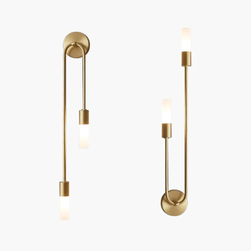 Wall Lamp Linear 2-Light Gold & Acrylic 3000K