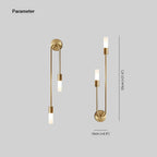 Wall Lamp Linear 2-Light Gold & Acrylic 3000K