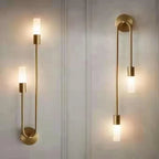 Wall Lamp Linear 2-Light Gold & Acrylic 3000K