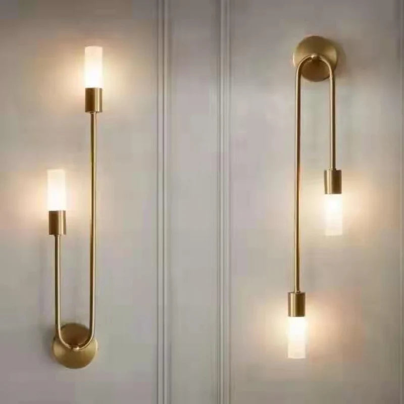 Wall Lamp Linear 2-Light Gold & Acrylic 3000K
